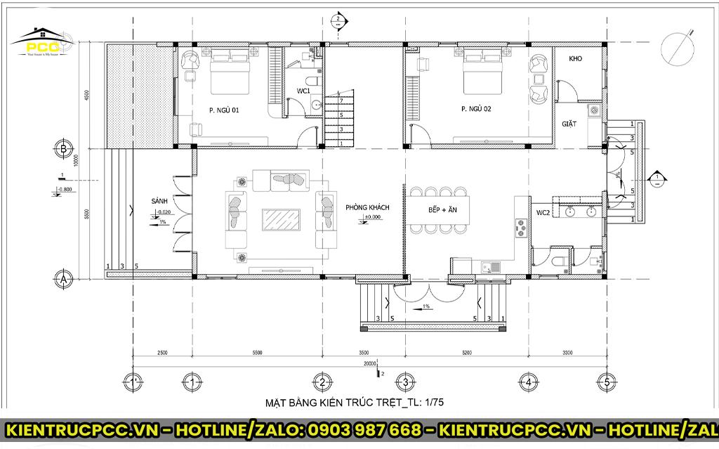 Thiết kế nhà phong cách hiện đại