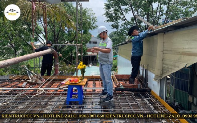 nghiệm thu cốt thép sàn tầng 1